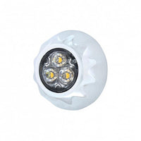 United Pacific - 3 High Power LED 3/4" Mini Warning Light (Amber or White LED)