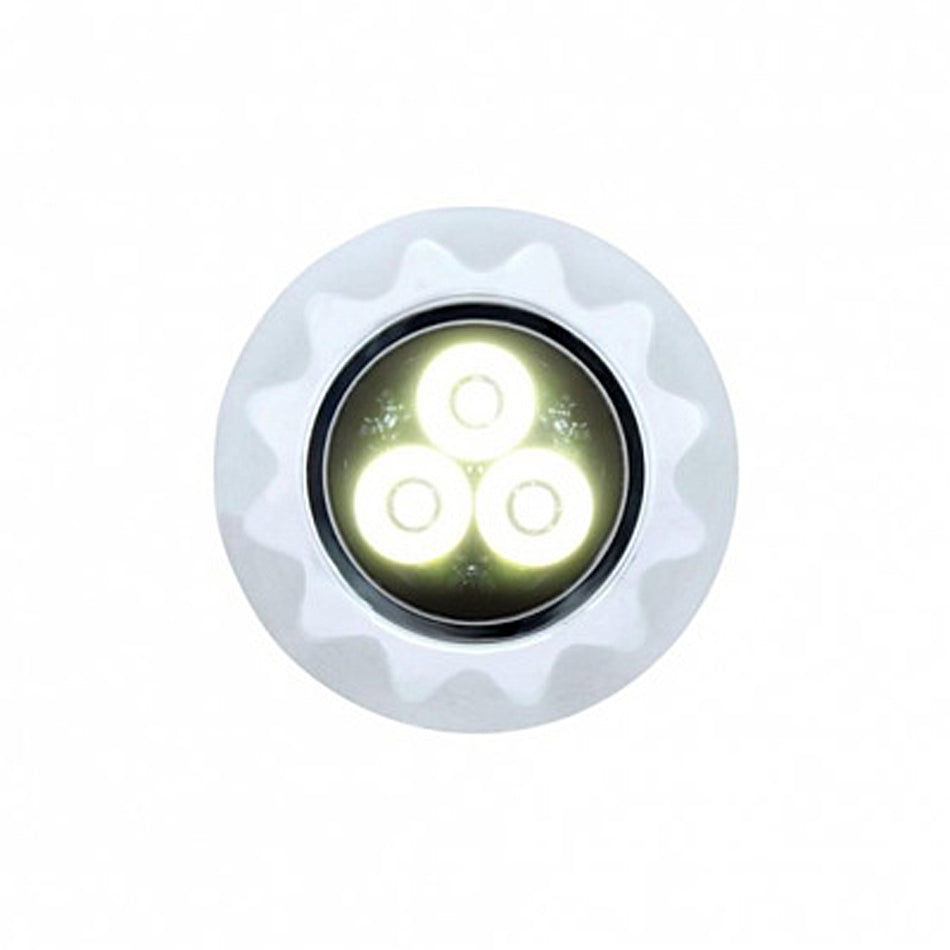 United Pacific - 3 High Power LED 3/4" Mini Warning Light (Amber or White LED)