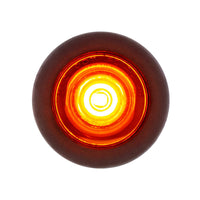 1 LED 3/4" Mini Clearance Light w Rubber Grommet (Amber or Red LEDs - Amber, Red or Clear Lens)