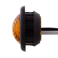 1 LED 3/4" Mini Clearance Light w Rubber Grommet (Amber or Red LEDs - Amber, Red or Clear Lens)
