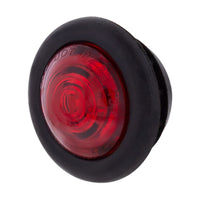 1 LED 3/4" Mini Clearance Light w Rubber Grommet (Amber or Red LEDs - Amber, Red or Clear Lens)