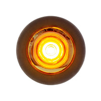 1 LED 3/4" Mini Clearance Light w Rubber Grommet (Amber or Red LEDs - Amber, Red or Clear Lens)
