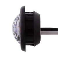 1 LED 3/4" Mini Clearance Light w Rubber Grommet (Amber or Red LEDs - Amber, Red or Clear Lens)