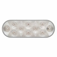 10 LED Oval Stop, Turn & Tail Light or Full Kit (Red or White LED - Red or Clear Lens)
