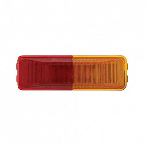 6 LED Rectangular Fender Mount Clearance/Marker Light with or without Bracket (Amber & Red Lens)