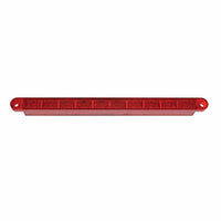 United Pacific - 10 LED 9" Split Turn Function Light Bar - Red LED (Red Lens)