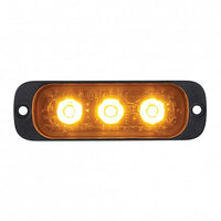 United Pacific - 3 High Power LED Super Thin Warning Light (Amber LED)