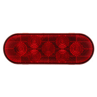 United Pacific - 7 LED Oval Stop, Turn & Tail Light or Full Light Kit - Red LED (Red Lens)