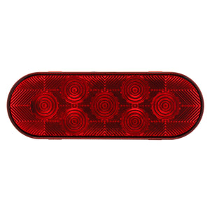 United Pacific - 7 LED Oval Stop, Turn & Tail Light or Full Light Kit - Red LED (Red Lens)