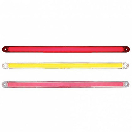 24 LED Dual Function 12" Stop, Turn & Tail GloLight Bar - Red or Amber LED (Red or Clear Lens)