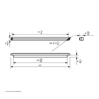 24 LED Dual Function 12" Stop, Turn & Tail GloLight Bar - Red or Amber LED (Red or Clear Lens)