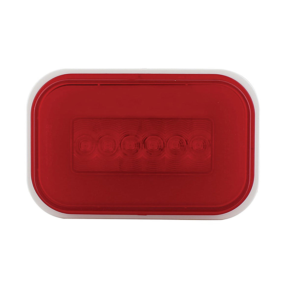 14 LED Rectangular Stop, Turn & Tail GloLight - Red LED (Red Lens) Light Only or Full Light Kit