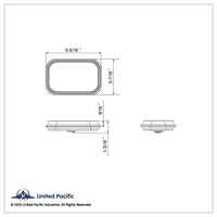 14 LED Rectangular Stop, Turn & Tail GloLight - Red LED (Red Lens) Light Only or Full Light Kit