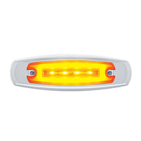16 LED Rectangular Clearance/Marker GloLight with or without Bezel - Amber or Red LEDs (Amber or Red Lens)