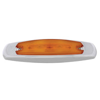 16 LED Rectangular Clearance/Marker GloLight with or without Bezel - Amber or Red LEDs (Amber or Red Lens)