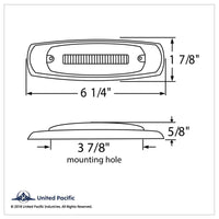 16 LED Rectangular Clearance/Marker GloLight with or without Bezel - Amber or Red LEDs (Amber or Red Lens)