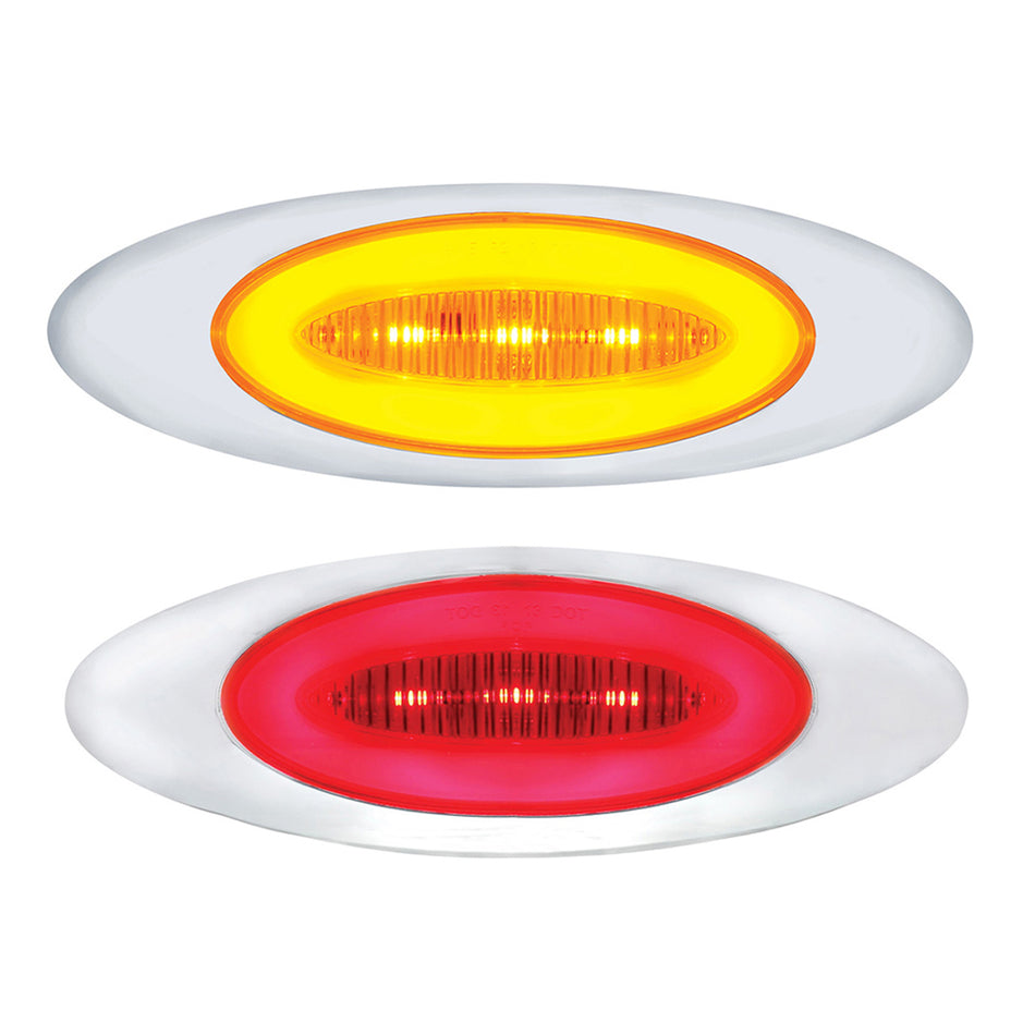 13 LED M1 Millennium Clearance/Marker GloLight - Amber or Red LEDs (Amber or Red Lens)