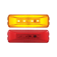 10 LED Rectangular Clearance/Marker GloLight - Amber or Red LEDs (Amber or Red Lens)