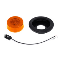 9 LED 2-1/2" Round Clearance/Marker GloLight - Amber or Red LED (Amber or Red Lens) Light Only or Full Light Kit