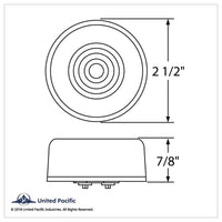 9 LED 2-1/2" Round Clearance/Marker GloLight - Amber or Red LED (Amber or Red Lens) Light Only or Full Light Kit