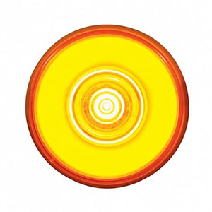 6 LED 2" Round Clearance/Marker GloLight - Amber or Red LEDs (Amber or Red Lens)