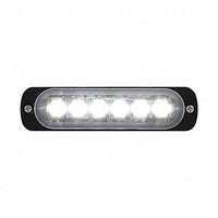 6 High Power LED Super Thin Directional Warning Light - Amber or White LEDs