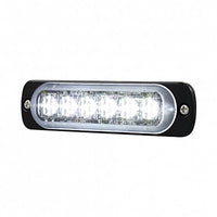 6 High Power LED Super Thin Directional Warning Light - Amber or White LEDs