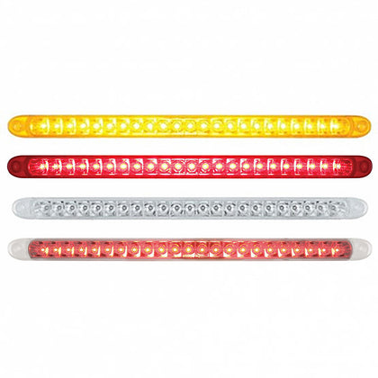 23 SMD LED 17-1/4" Reflector Turn Signal Light Bar Only - Amber or Red LEDs (Amber, Red or Clear Lens)