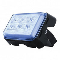 6 High Power LED Rectangular Warning Light With Bracket (Amber, Blue or Red LEDs)