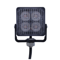 4 High Power LED Square Warning Light Head - Amber or White LED