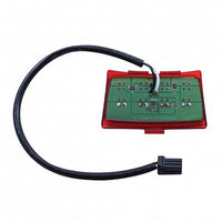 United Pacific - 8 LED Fender Tip Light For Harley Motorcycle - Red LED (Red Lens)