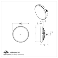 United Pacific - 6 High Power 3-Watt LED Par 36 Light