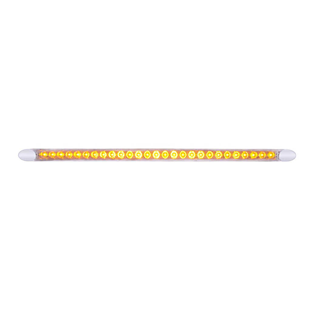 27 High Power LED 21 3/4" Auxiliary/Utility Light Bar - Amber or White LEDs (Clear Lens)