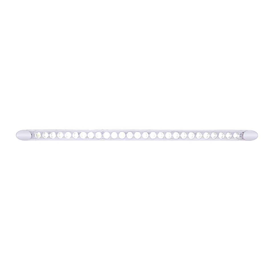 27 High Power LED 21 3/4" Auxiliary/Utility Light Bar - Amber or White LEDs (Clear Lens)