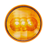 United Pacific - 3 LED 4" Round Turn Signal Light - Amber or Red LEDs (Amber or Red Lens)