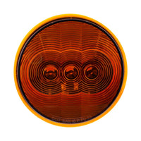 United Pacific - 3 LED 4" Round Turn Signal Light - Amber or Red LEDs (Amber or Red Lens)