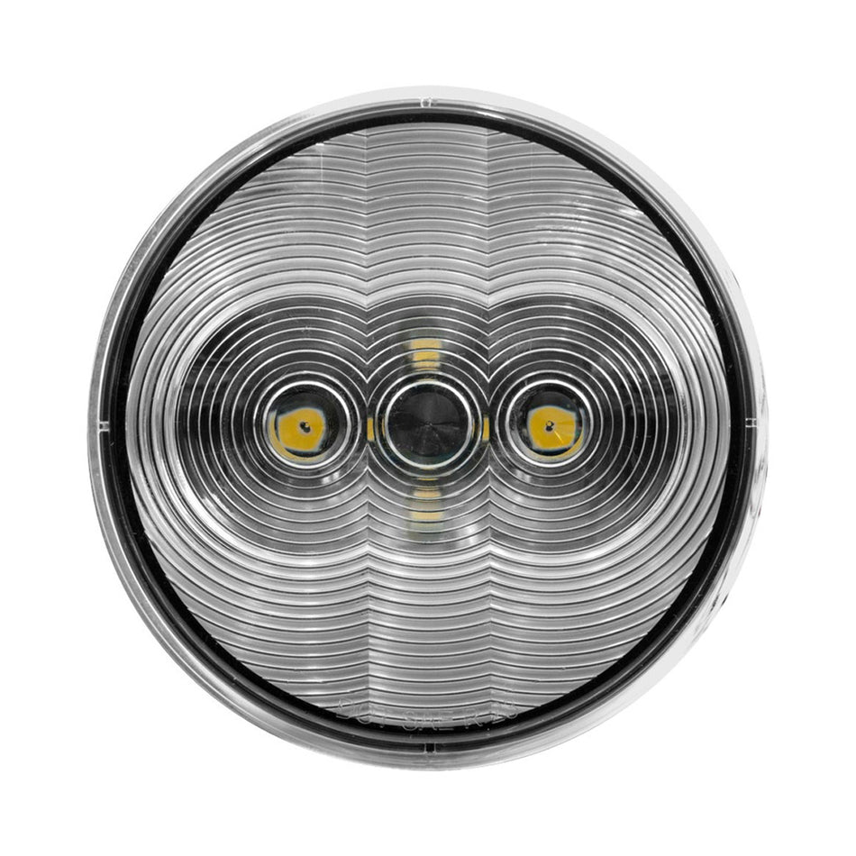 United Pacific - 6 LED 4" Round Back-Up Light - White LED (Clear Lens)