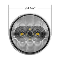 United Pacific - 6 LED 4" Round Back-Up Light - White LED (Clear Lens)