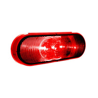 United Pacific - 3 LED 6" Oval Turn Signal Light - Amber or Red LED (Amber or Red Lens)