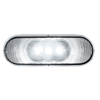 United Pacific - 6 LED 6" Oval Back-Up Light - White LED (Clear Lens)