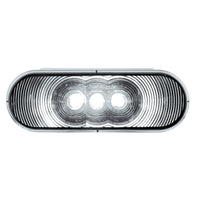 United Pacific - 6 LED 6" Oval Back-Up Light - White LED (Clear Lens)