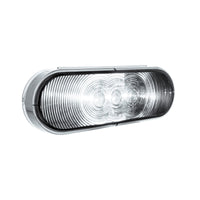 United Pacific - 6 LED 6" Oval Back-Up Light - White LED (Clear Lens)