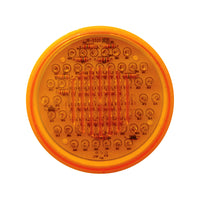 United Pacific - 60 LED Round P/T/C Light - Amber LEDs (Amber Lens)