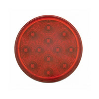 12 LED 4" Round Reflector Stop, Turn & Tail Light - Red LED (Red Lens) Light Only or Full Light Kit