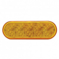 35 LED 6" Oval Sequential Turn Signal Light - Amber LED (Amber Lens) Light Only or Full Light Kit