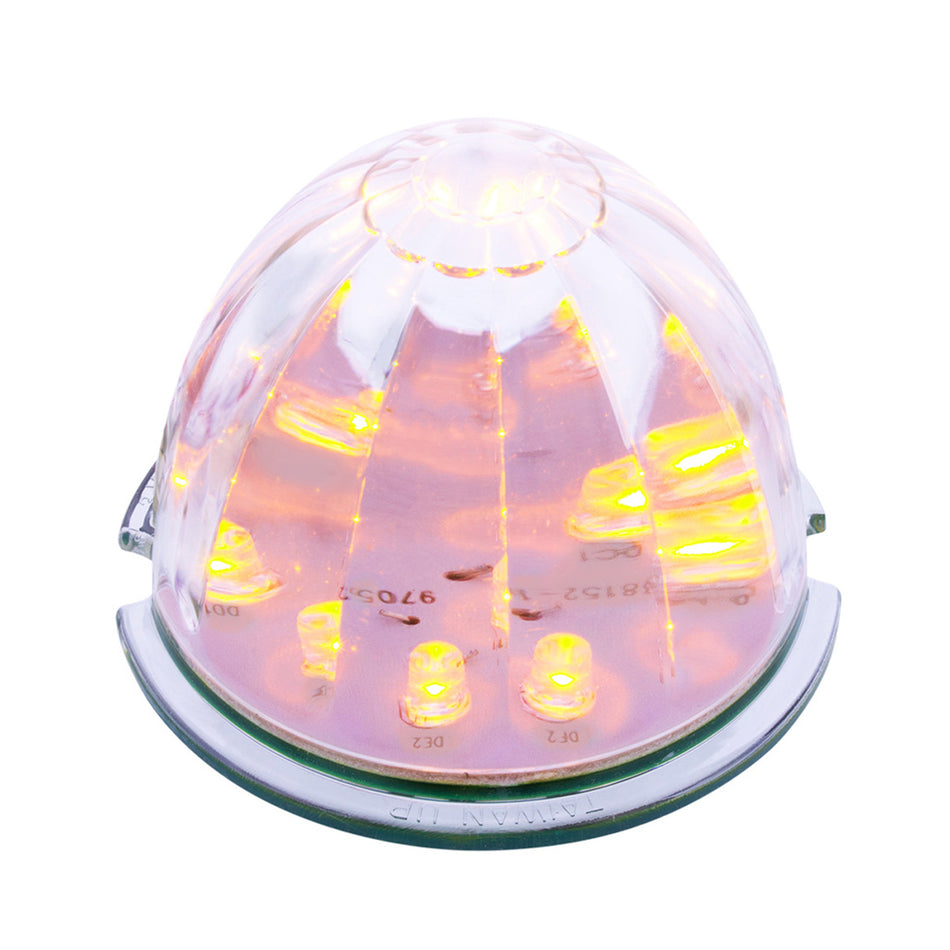 United Pacific - 17 LED Watermelon Cab Light - Amber LED (Amber or Clear Lens)