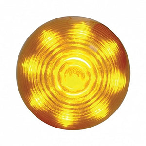 9 LED 2" Round Beehive Clearance Light - Amber or Red LEDs (Amber or Red Lens)