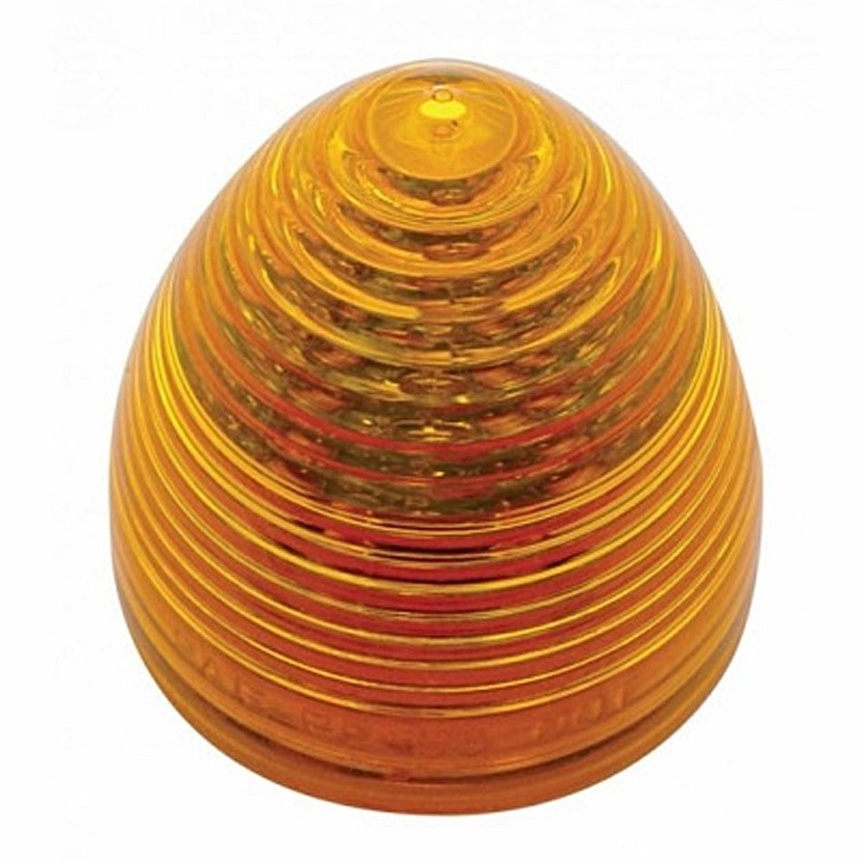 9 LED 2" Round Beehive Clearance Light - Amber or Red LEDs (Amber or Red Lens)
