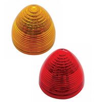 9 LED 2" Round Beehive Clearance Light - Amber or Red LEDs (Amber or Red Lens)