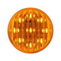 9 LED 2" Round Marker Light - Amber or Red LEDs (Amber or Red Lens) Light Only or Full Light Kit